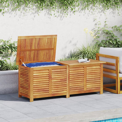 Contenitore Giardino con Feritoia 150x50x56cm Massello Acacia - homemem39