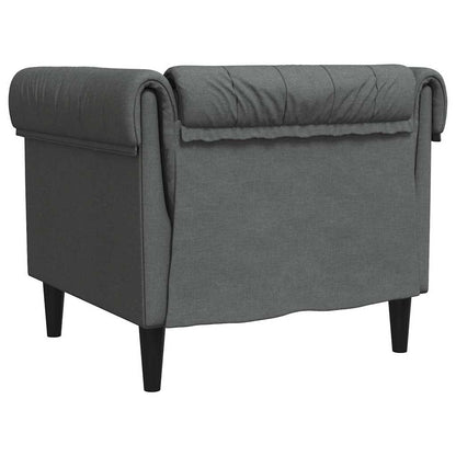 Poltrona Chesterfield Grigio Scuro in Tessuto | homemem39