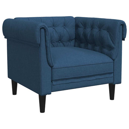 Poltrona Chesterfield Blu in Tessuto | homemem39