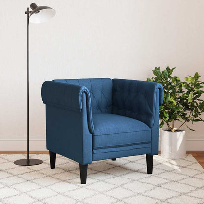 Poltrona Chesterfield Blu in Tessuto | homemem39