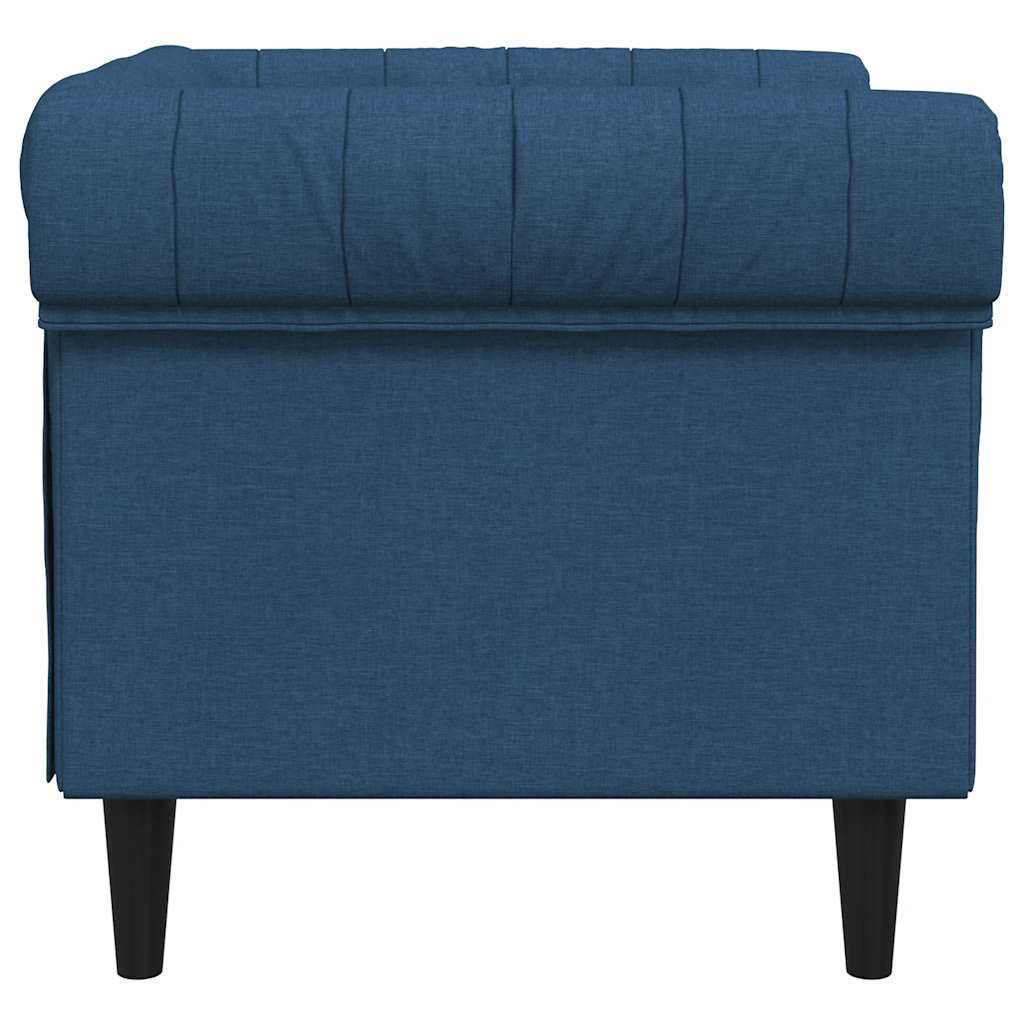 Poltrona Chesterfield Blu in Tessuto | homemem39