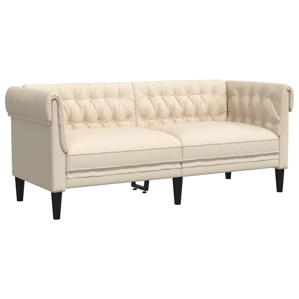 Divano Chesterfield a 2 Posti in Lino | homemem39