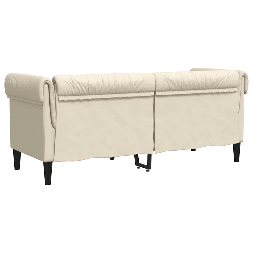 Divano Chesterfield a 2 Posti in Lino | homemem39