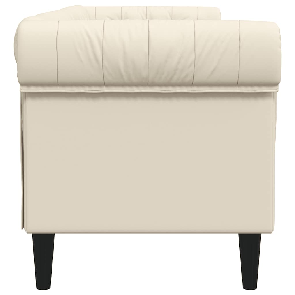 Divano Chesterfield a 3 Posti in Lino | homemem39