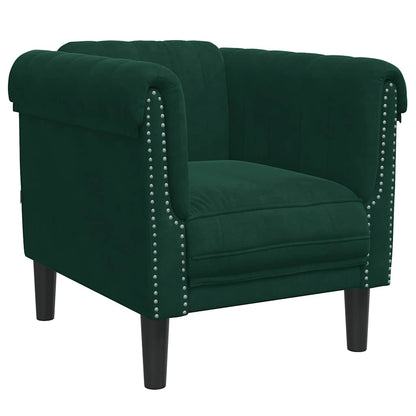Poltrona Verde Scuro in Velluto | homemem39
