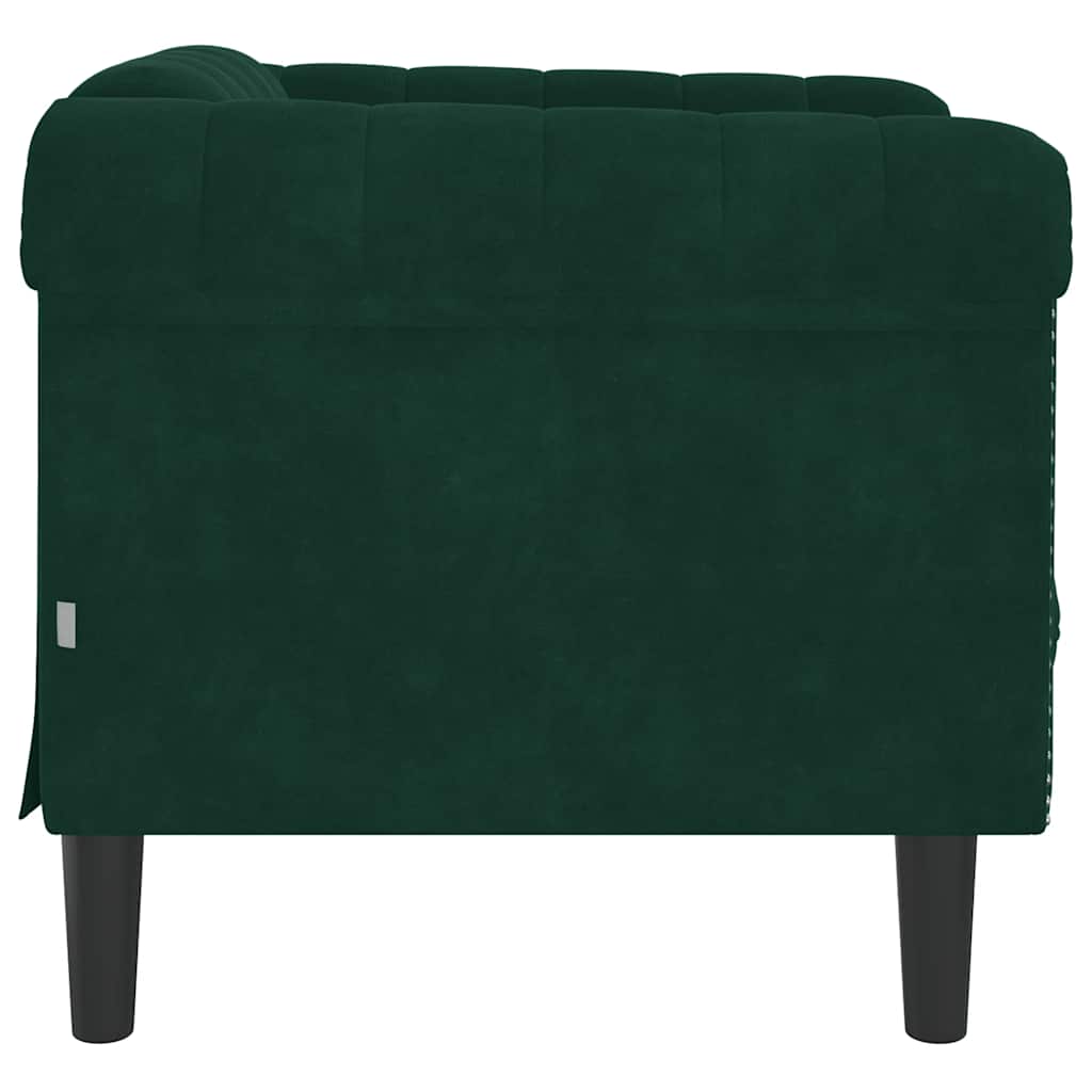 Poltrona Verde Scuro in Velluto | homemem39