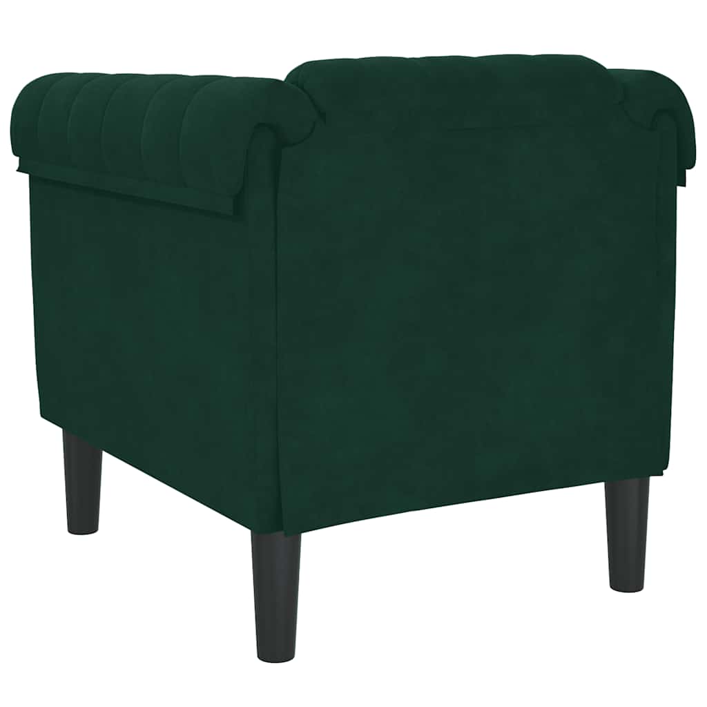 Poltrona Verde Scuro in Velluto | homemem39
