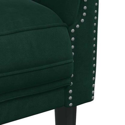 Poltrona Verde Scuro in Velluto | homemem39