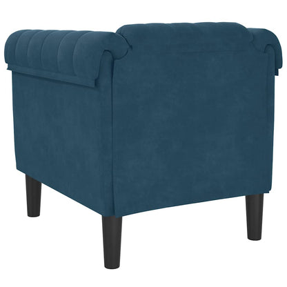 Poltrona Blu in Velluto | homemem39