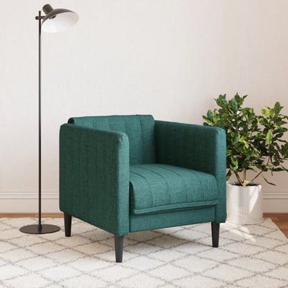 Poltrona Verde Scuro in Tessuto | homemem39