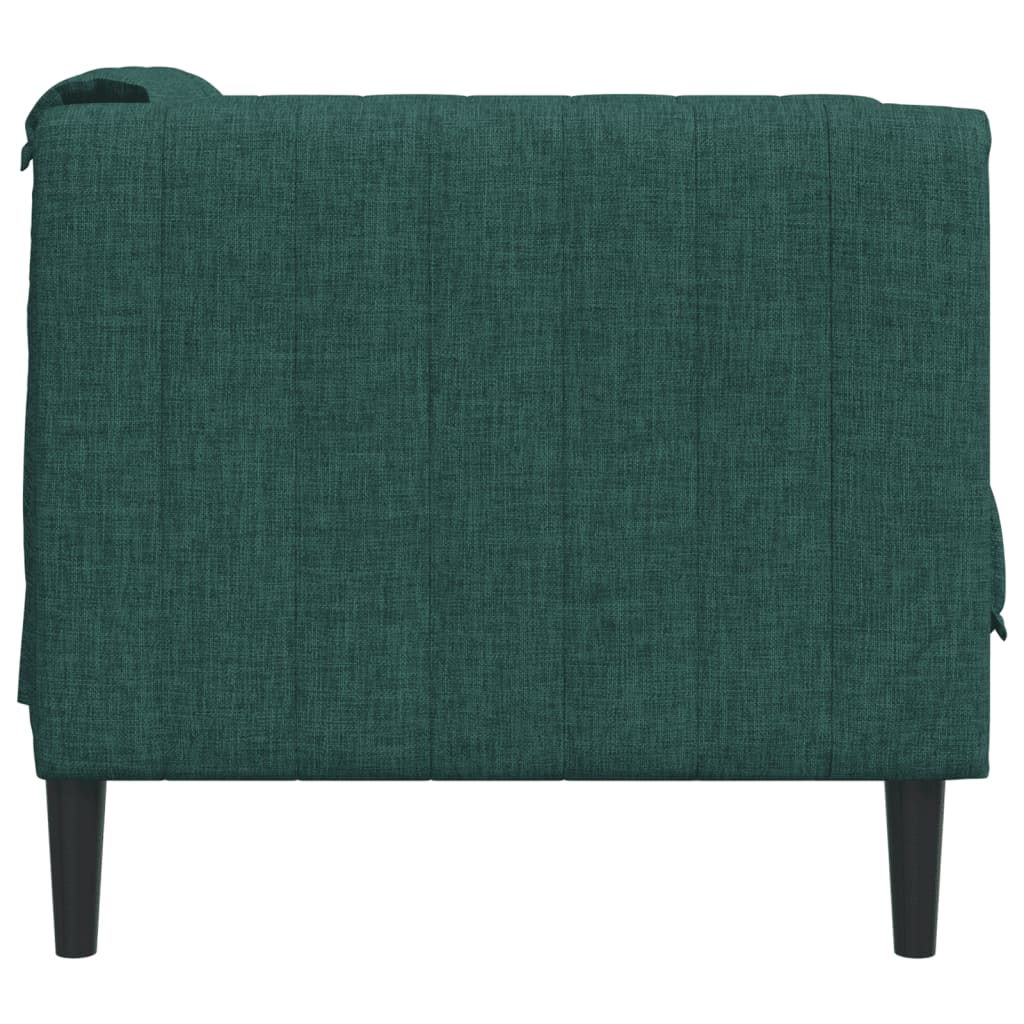 Poltrona Verde Scuro in Tessuto | homemem39