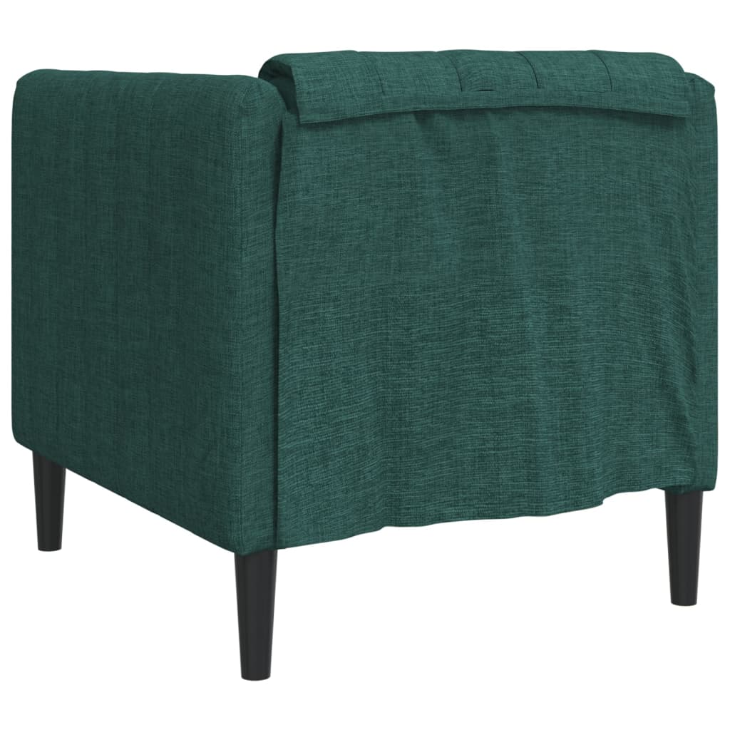 Poltrona Verde Scuro in Tessuto | homemem39