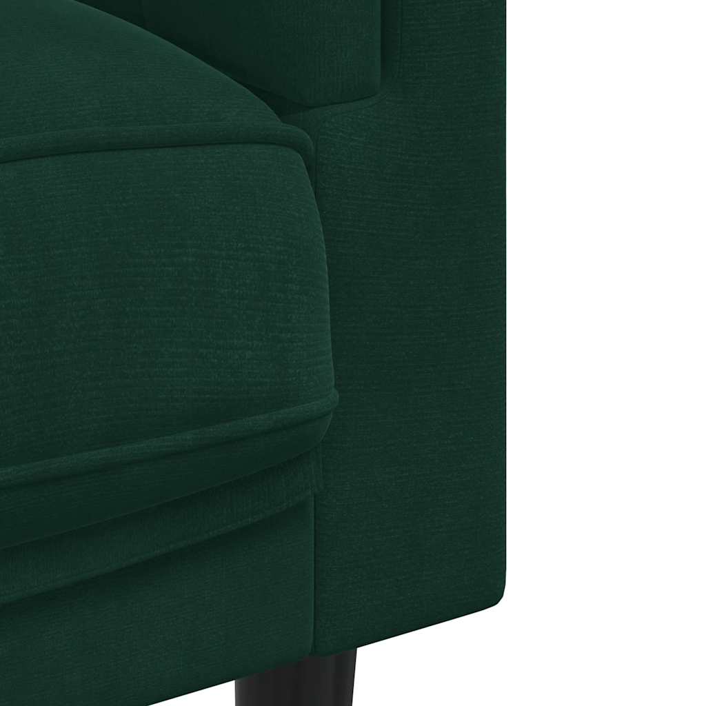 Poltrona con Cuscino Verde Scuro in Velluto | homemem39