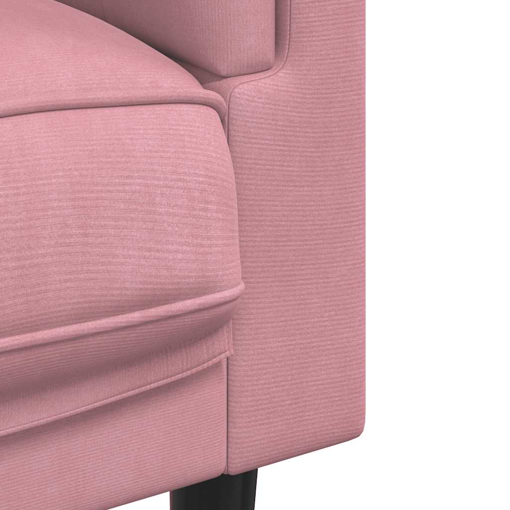 Poltrona con Cuscino Rosa in Velluto | homemem39