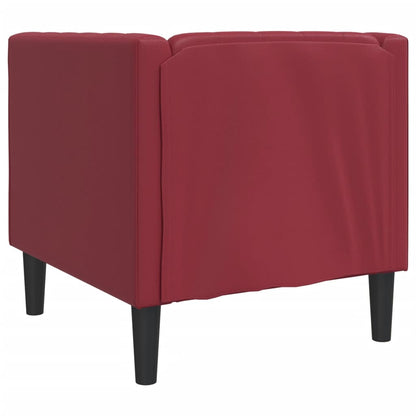 Poltrona Chesterfield Rosso Vino in Similpelle | homemem39
