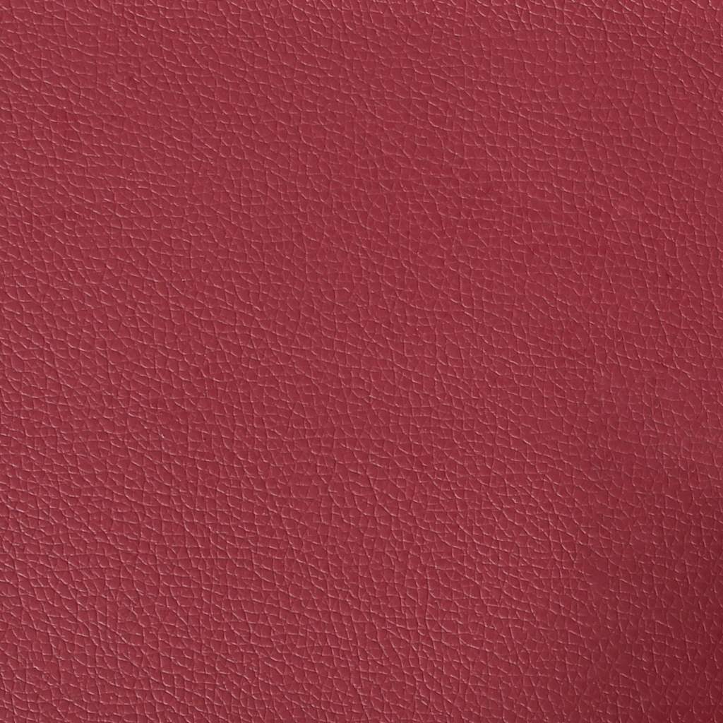 Poltrona Chesterfield a 3 Posti Rosso Vino in Similpelle - homemem39