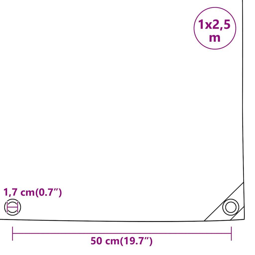 Telone Grigio 1x2,5 m 650 g/m² | homemem39