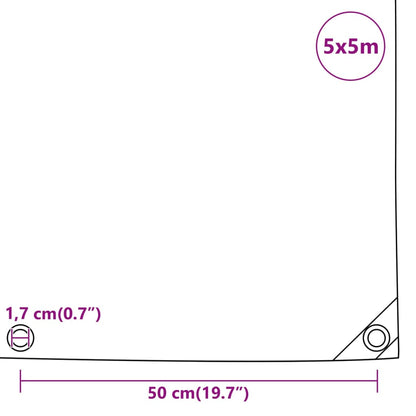 Telone Bianco 5x5 m 650 g/m² | homemem39