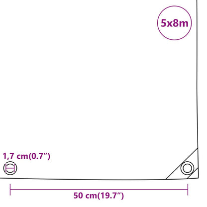 Telone Bianco 5x8 m 650 g/m² | homemem39