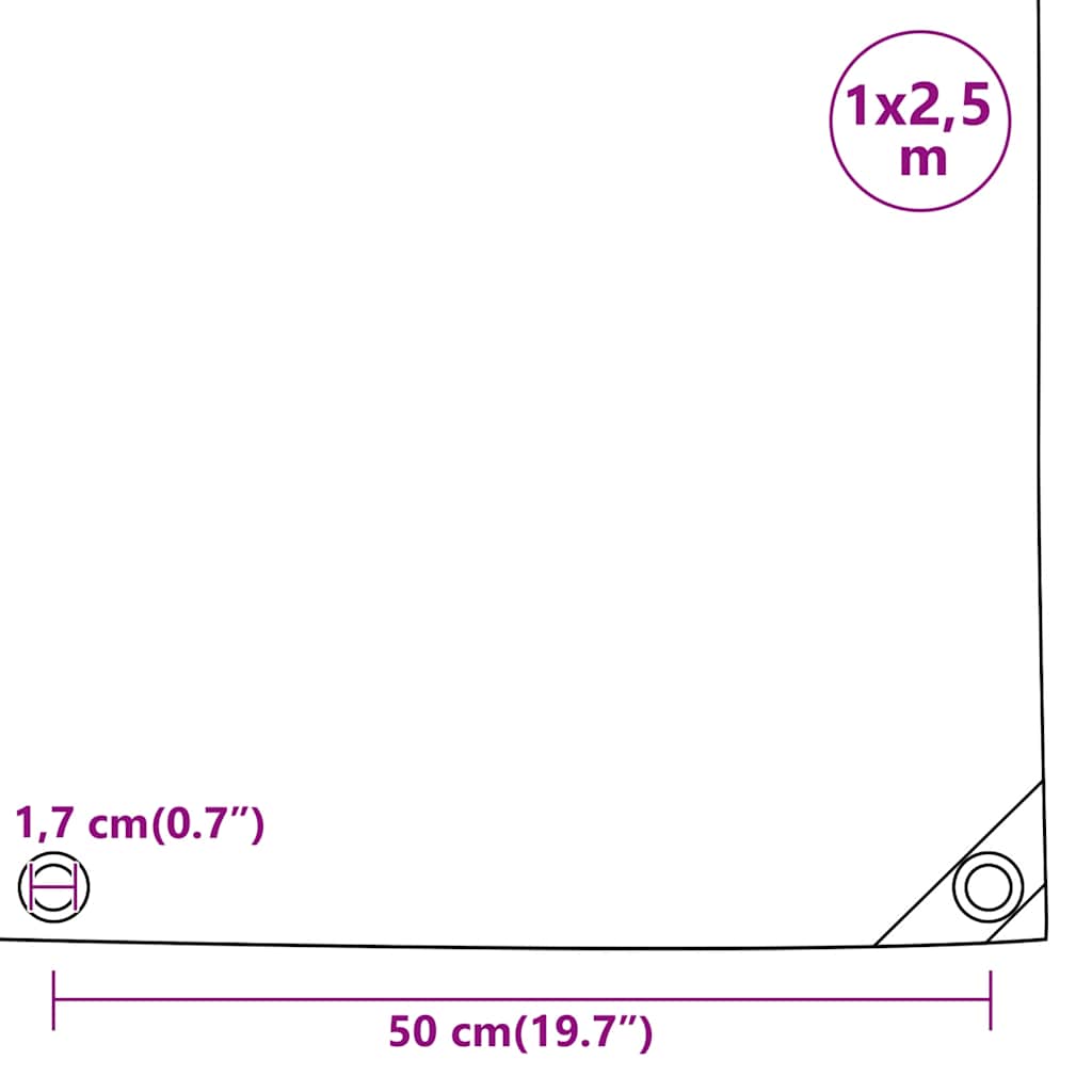 Telone Nero 1x2,5 m 650 g/m² | homemem39
