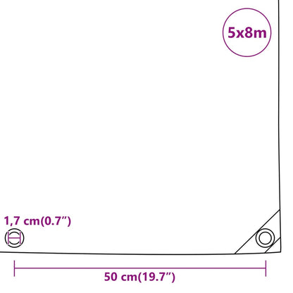 Telone Nero 5x8 m 650 g/m² | homemem39