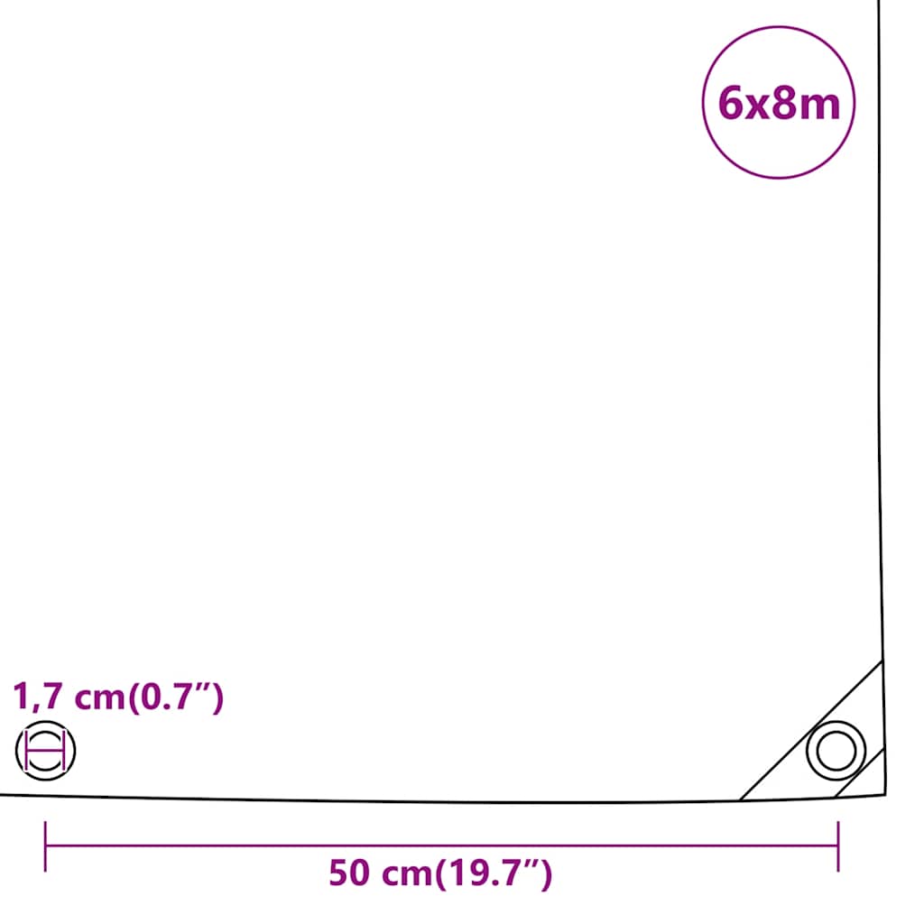 Telone Antracite 6x8 m 650 g/m² | homemem39