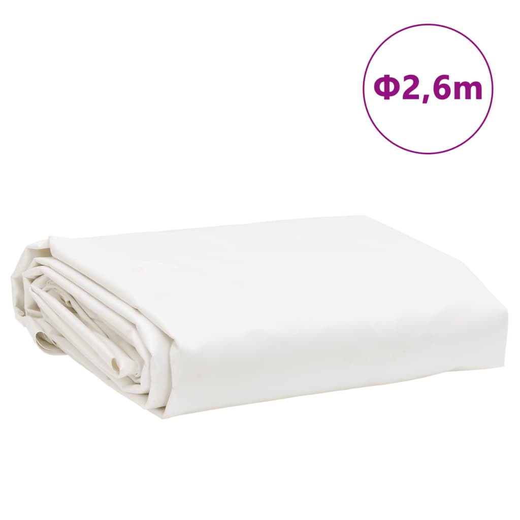 Telone Bianco Ø 2,6 m 650 g/m² | homemem39