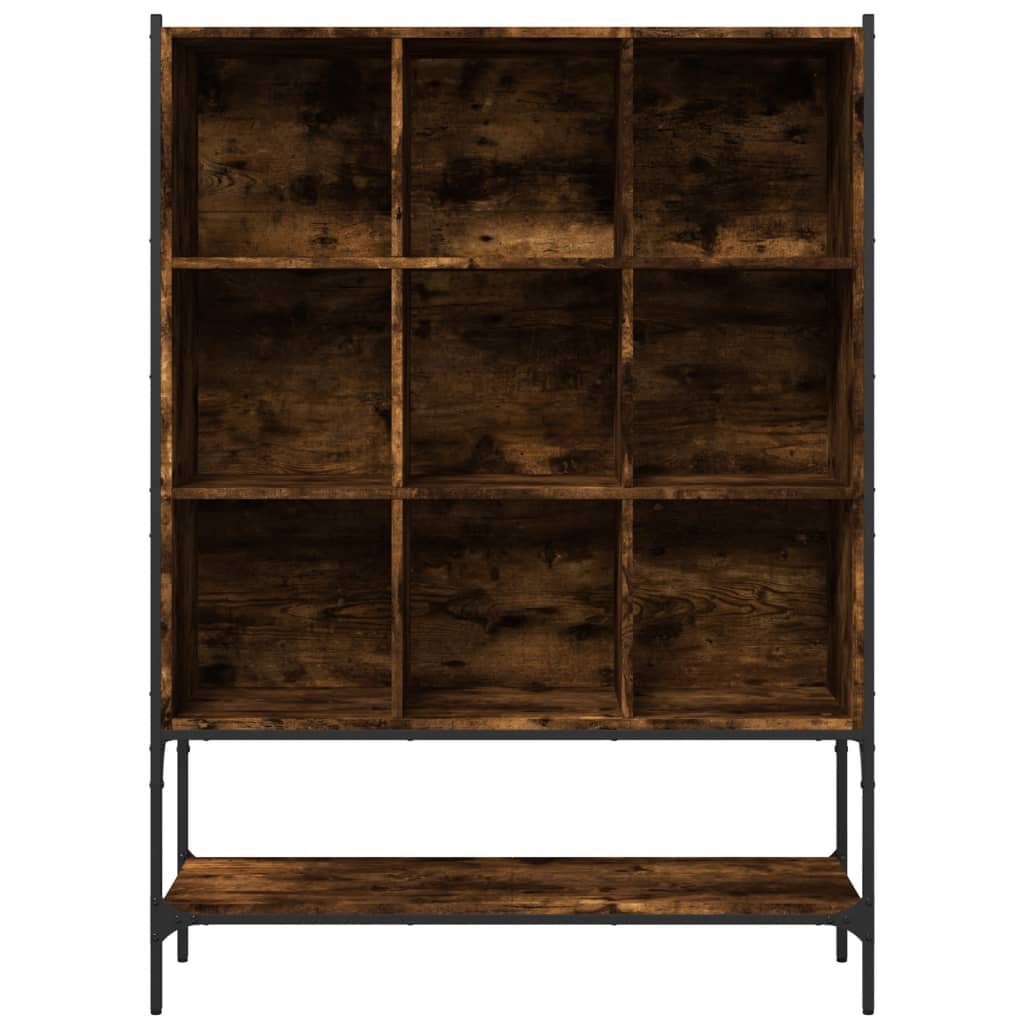 Libreria Rovere Fumo 102x30x141,5 cm in Legno Multistrato | homemem39