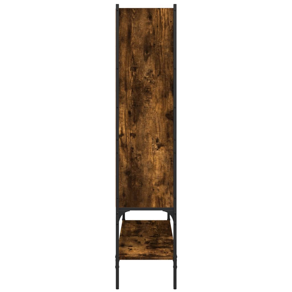 Libreria Rovere Fumo 102x30x141,5 cm in Legno Multistrato | homemem39