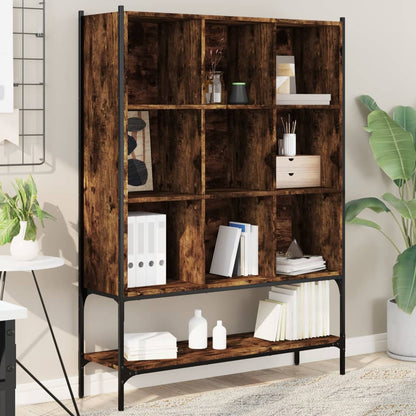 Libreria Rovere Fumo 102x30x141,5 cm in Legno Multistrato | homemem39