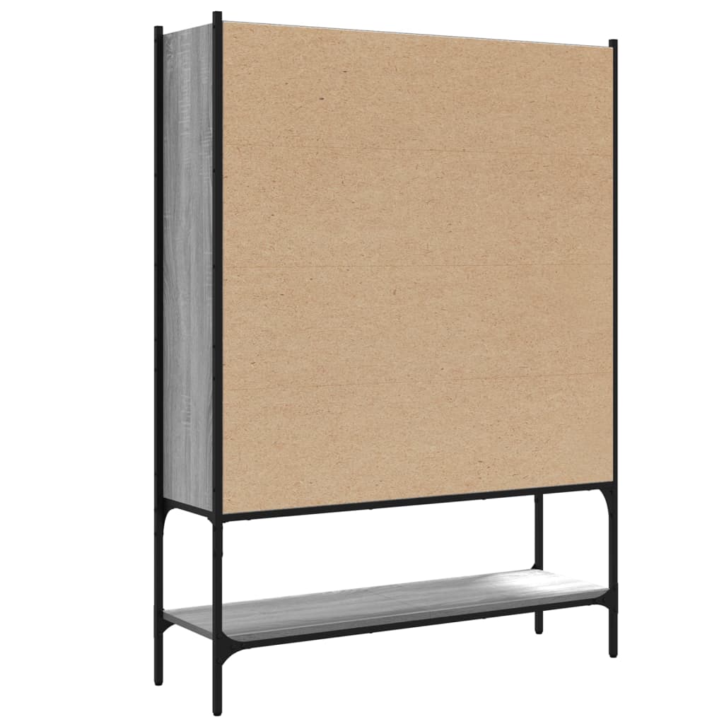 Libreria Grigio Sonoma 102x30x141,5 cm in Legno Multistrato | homemem39