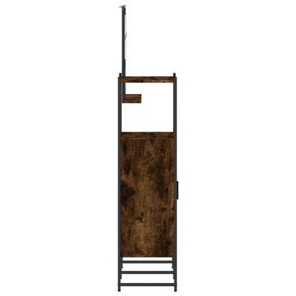 Set Mobili da Bagno 3 pz Rovere Fumo in Legno Multistrato | homemem39