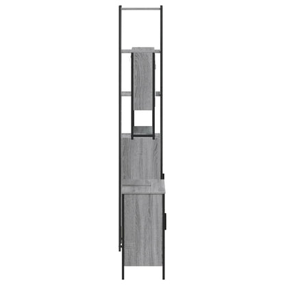 Set Mobili da Bagno 3 pz Grigio Sonoma in Legno Multistrato | homemem39