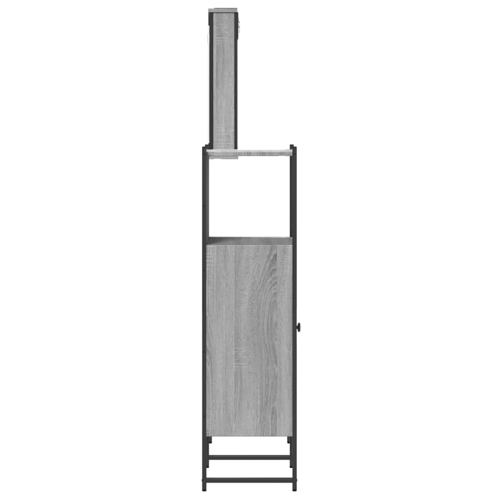 Set Mobili da Bagno 3 pz Grigio Sonoma in Legno Multistrato | homemem39