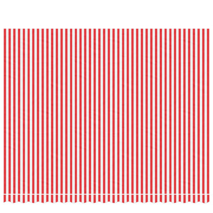 Replacement Fabric for Red and White Stripes Curtain 4.5x3.5 m