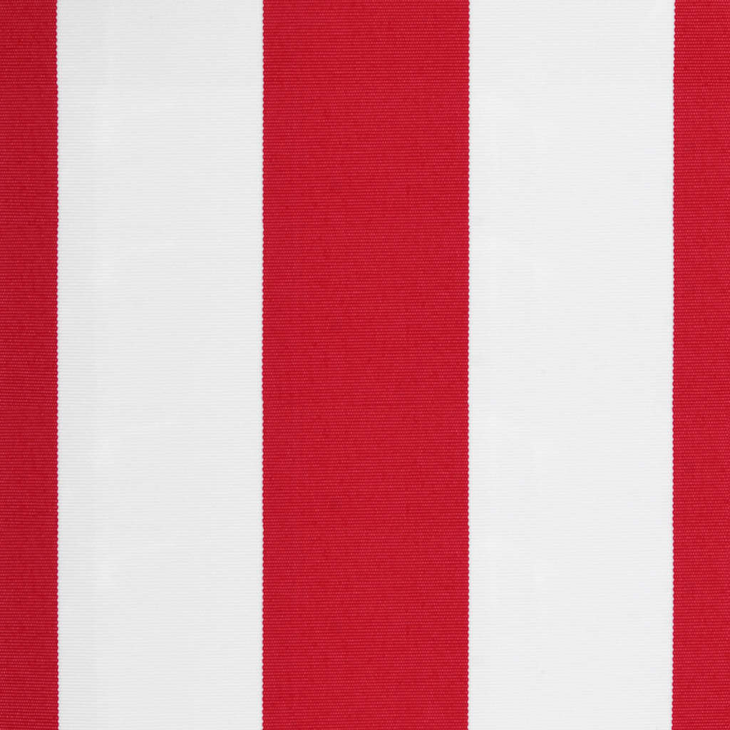 Tessuto di Ricambio per Tenda da Sole Rosso e Bianco 500x350 cm
