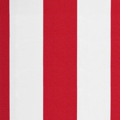Tessuto di Ricambio per Tenda da Sole Rosso e Bianco 500x350 cm