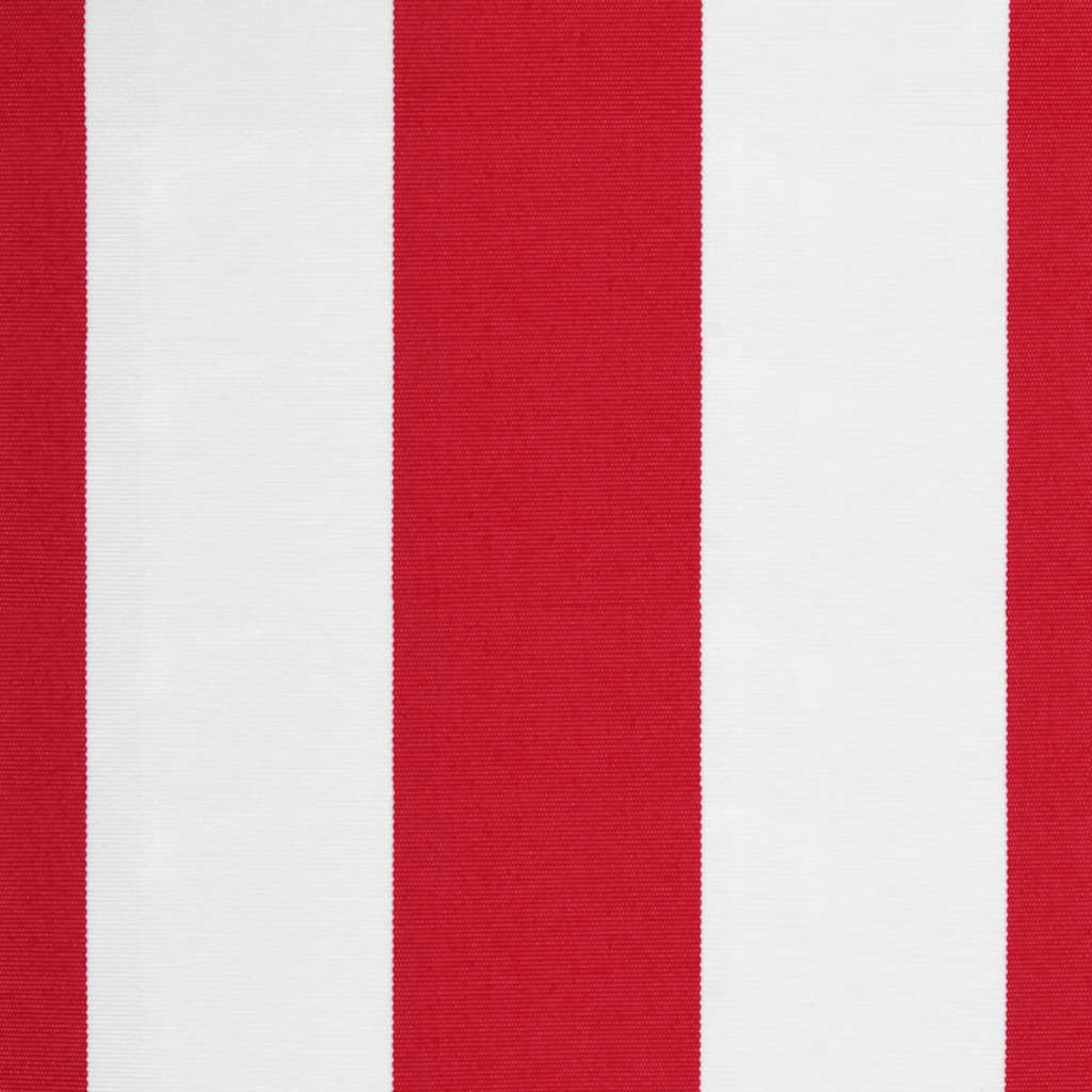 Tessuto di Ricambio per Tenda da Sole Rosso e Bianco 600x350 cm