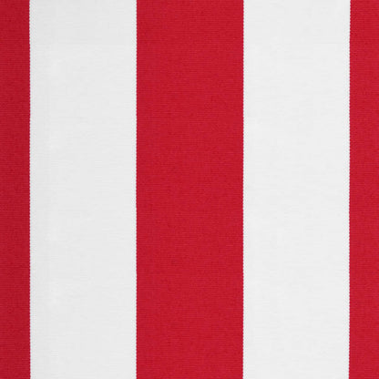 Tessuto di Ricambio per Tenda da Sole Rosso e Bianco 600x350 cm