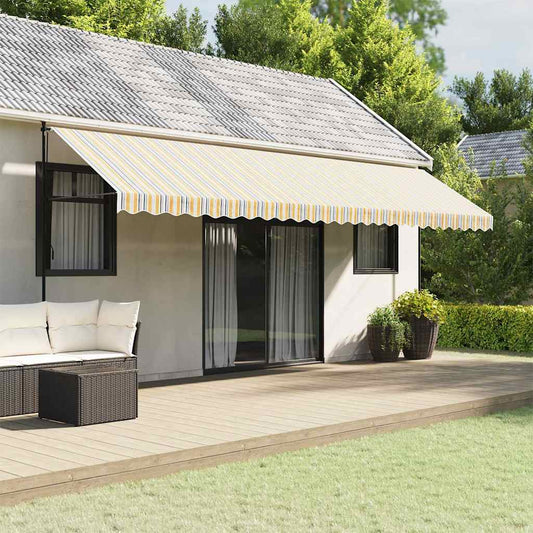 Tessuto di Ricambio per Tenda da Sole Multicolore 600x350 cm Poliestere - homemem39