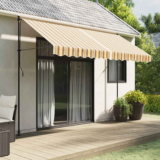 Tessuto di Ricambio per Tenda Strisce Multicolore 3,5x2,5 m | homemem39