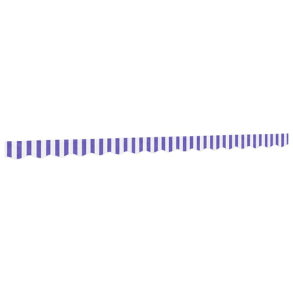 Tessuto Ricambio per Mantovana da Tenda Righe Blu e Bianche 4 m