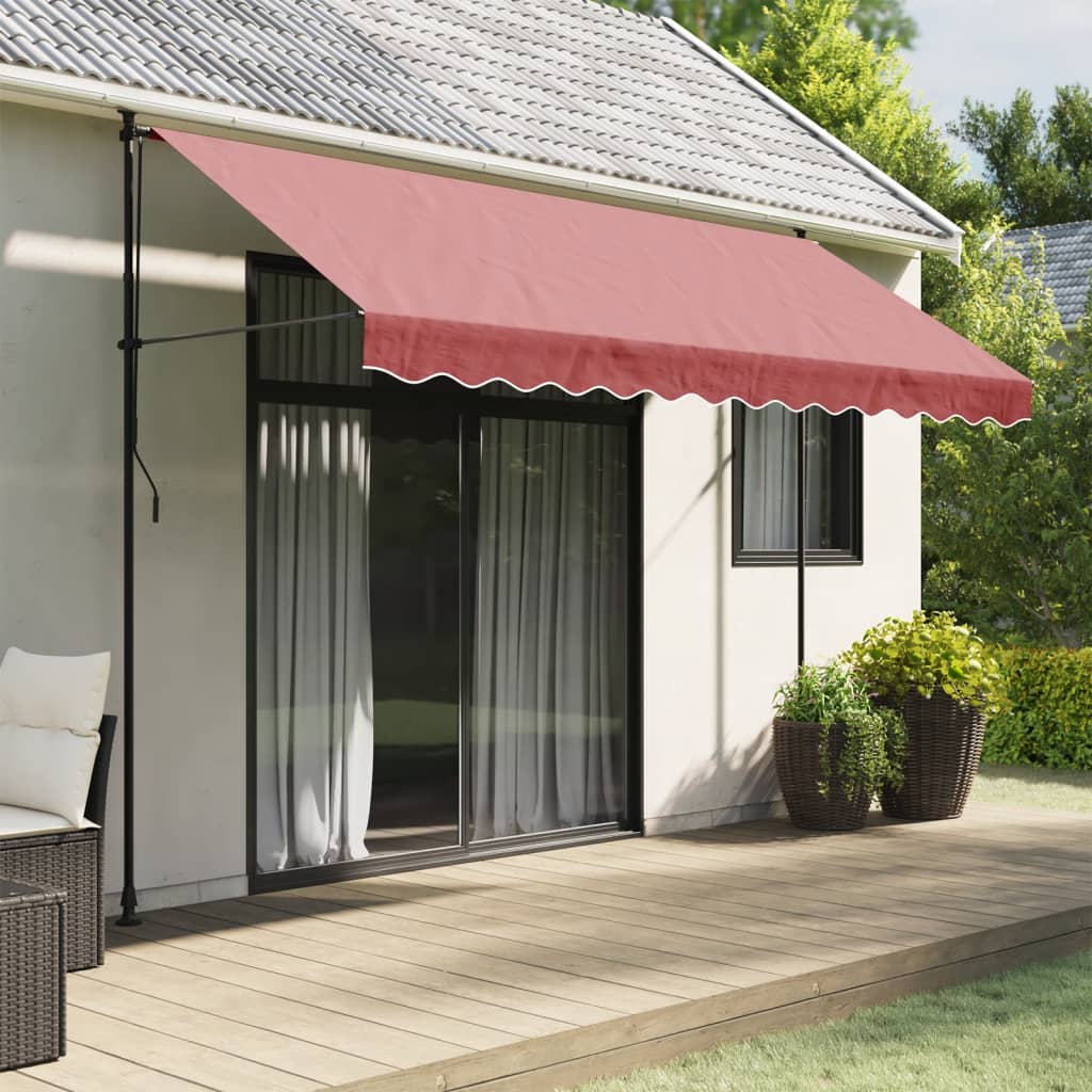 Tessuto di Ricambio per Mantovana Tenda Strisce Bordeaux 3,5 m | homemem39
