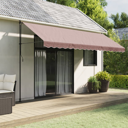 Tessuto di Ricambio per Mantovana da Tenda Strisce Marroni 430x20 cm