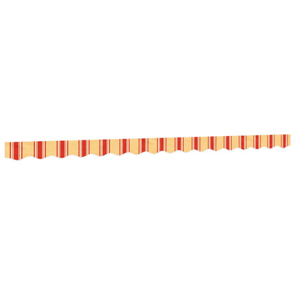 Tessuto Ricambio per Mantovana Tenda Righe Giallo Arancione 4 m | homemem39