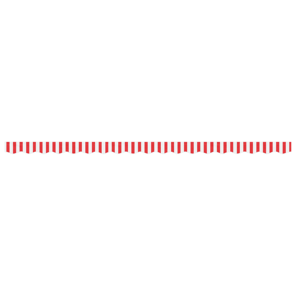 Tessuto Ricambio per Mantovana Tenda Righe Rosse Bianche 4,5 m | homemem39