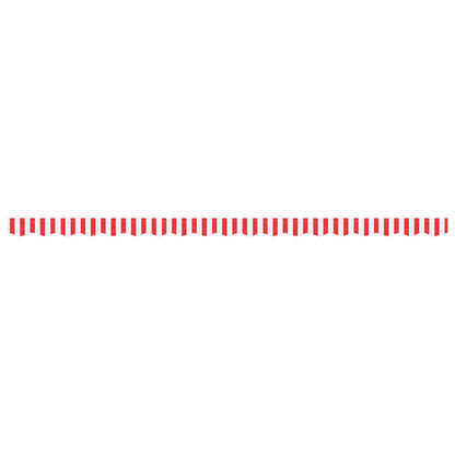 Tessuto Ricambio per Mantovana Tenda Righe Rosse Bianche 4,5 m | homemem39