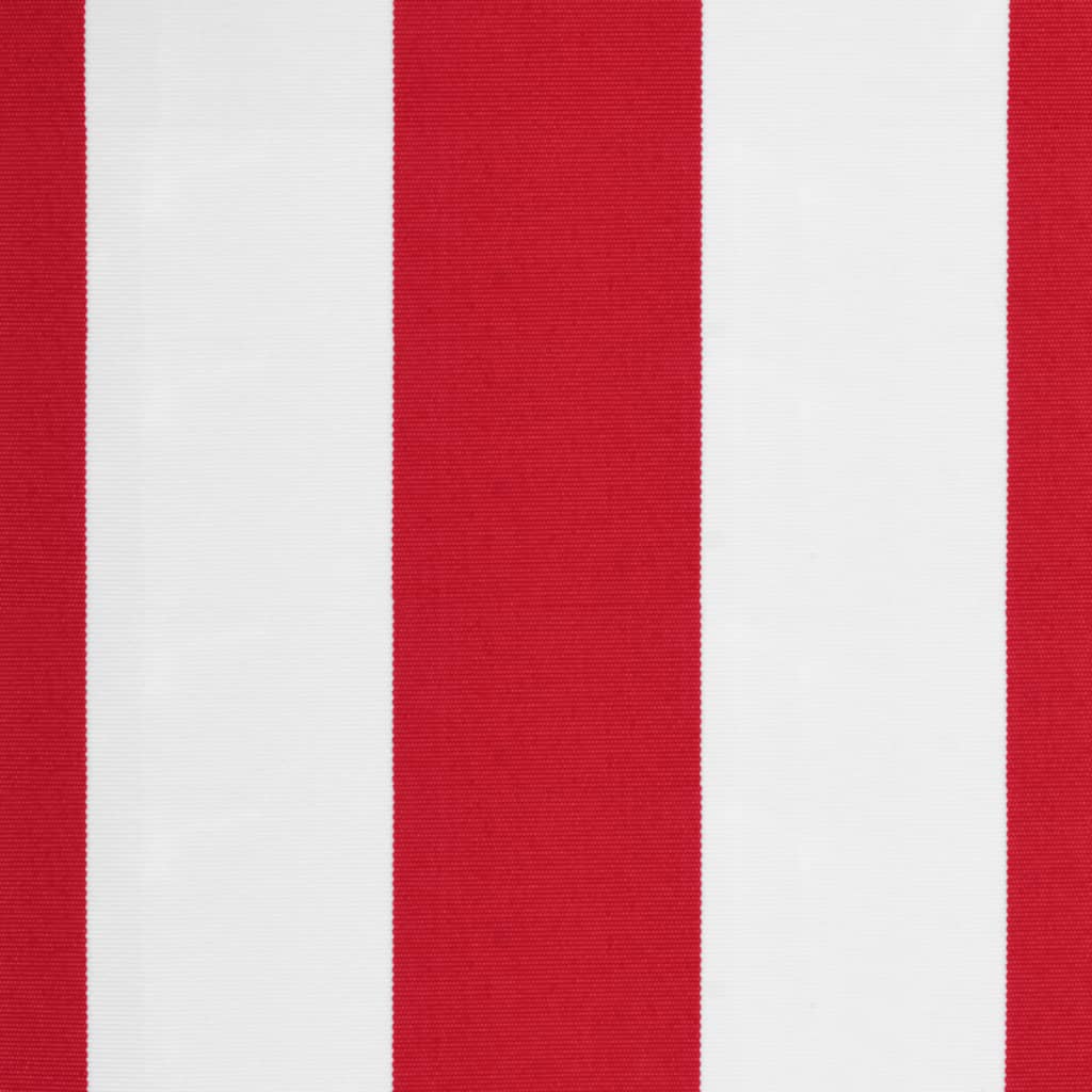 Tessuto Ricambio per Mantovana Tenda Righe Rosse Bianche 4,5 m | homemem39