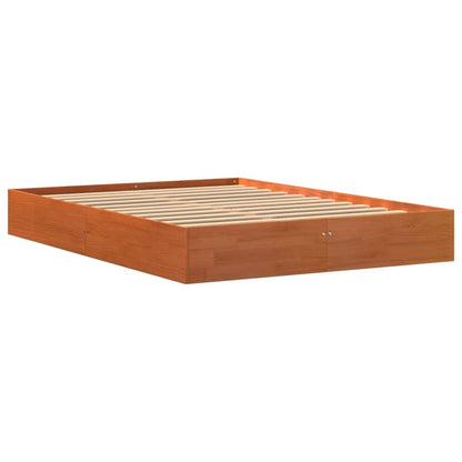 Giroletto senza Materasso Marrone Cera 140x200cm Massello Pino | homemem39