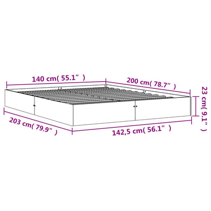 Giroletto senza Materasso Marrone Cera 140x200cm Massello Pino | homemem39